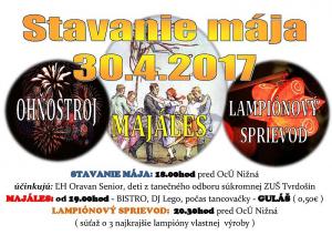 Tradičné STAVANIE MÁJA 1