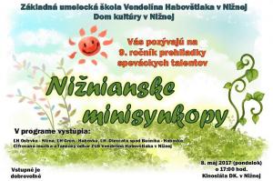 9. ročník prehliadky speváckych talentov Nižnianske minisynkopy 1