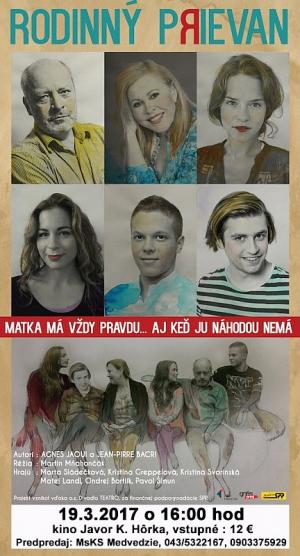 Komédia Rodinný prievan v kine Javor.